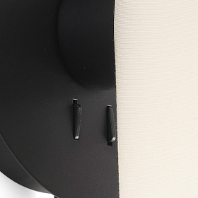 Бра с ридером Lupe черный/бежевый