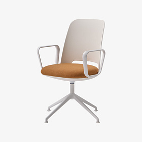 Вращающееся кресло Orus с алюминиевой поворотной основой с четырьмя спицами