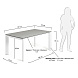 ATTA Стол 140 (200) x90 белый, керамика