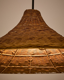 Bladia Абажур из ротанга с натуральной отделкой Ø90 см