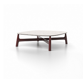 SERRA Уличный журнальный стол квадратный BURGUNDY