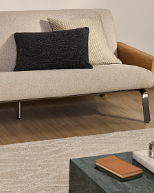 Чехол для подушки Elira из шерсти и хлопка черного цвета 40 x 60 см