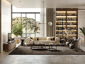 Приставной столик Lyssa Ø47 дерево