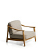 Уличное кресло Elunda из тикового дерева и бежевой веревки