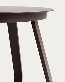 Уличный столик Tamaris из алюминия коричневого цвета Ø48 см