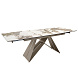 Раздвижной обеденный стол 1114/MC2207DT из мраморной керамики