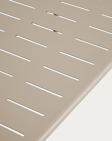 Уличный стол Brai из оцинкованной стали бежевого цвета, 180 x 90 см