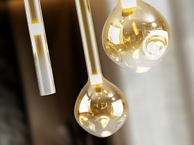 Essenza Люстра 9L - черный-золотой