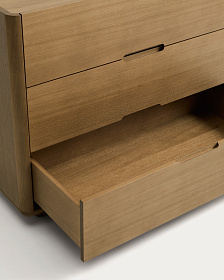 Комод Arelida из дуба со светло-коричневой отделкой, 100 x 80 см