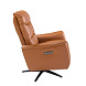 Поворотное кресло-реклайнер 5117/KM-A6010-M567 из коричневой кожи