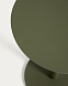 Уличный столик Asinara из зеленого алюминия, диаметр 40 см