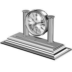 Настольные часы с подставкой для ручек M-662 CT SHINY CHROME