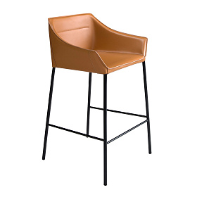 Барный стул 4145/CS931A коричневый из экокожи