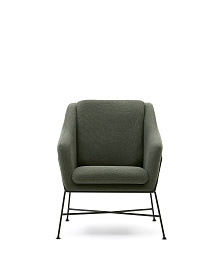 Brida Кресло зеленое на черных стальных ножках