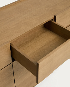 Сервант Arelida из дубового шпона и массива дуба светло-коричневый, 200 x 80 см.