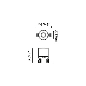 Встраиваемый светильник без рамки, белый GU10 IP65