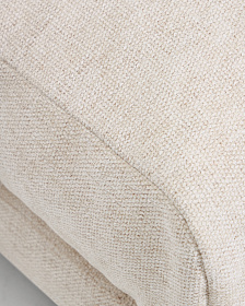 Пуф для ног Veliro из бежевой синели 85 x 90 см