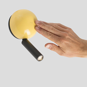 Бра с ридером Press желтый