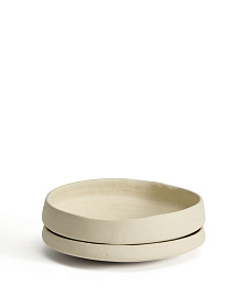 Кухонный поднос Mireni из папье-маше бежевый Ø 29 см