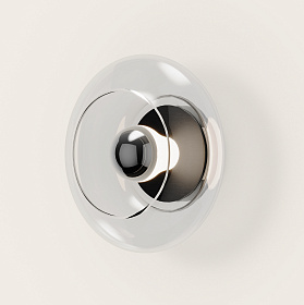 Настенный светильник Vitree Matt Black, прозрачный плафон