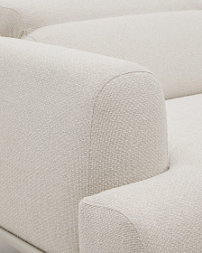 Диван Aurum 3-местный цвета экрю с откидным подголовником 234  см