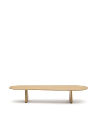 Журнальный столик Pirita из массива дуба в натуральной отделке, 146