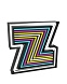 Напольный светильник LETTER Z GRAPHIC