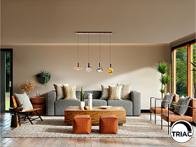 Люстра Scarlet 4L разноцветная