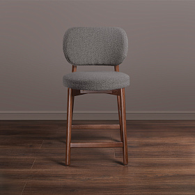 Полубарный стул Clemente ткань Loop 19, итальянский орех