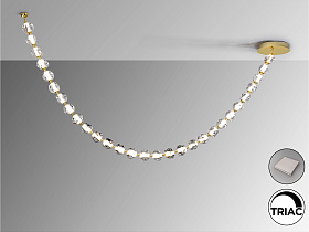 Люстра Zaria II 29L- золотой/жемчужный DIM