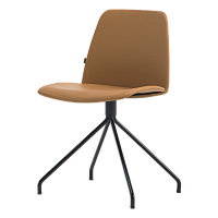 Стул Unnia с мягкой обивкой на 4-спицевой стальной поворотной основе