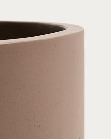 Кашпо Aiguablava из коричневого цемента, диаметр 52 см
