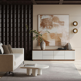 Тумба под TV ALTEA матовый RAL9002, V36F шпон