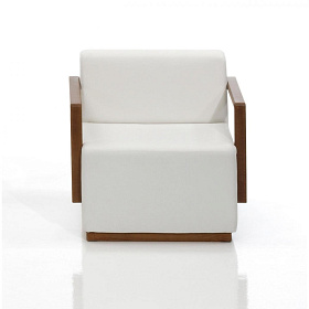 Кресло с металлическими подлокотниками Pau