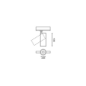 Трековый светильник FOST TRACK Ш64 28W Белый 25° 4000K CRI97 TRIAC