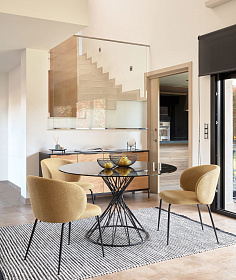 Niut стеклянный обеденный стол Ø 120 cm