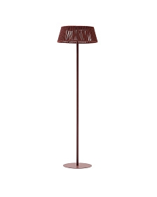 Уличный торшер Aldet на солнечной батарее с терракотовым шнуром Ø46 см