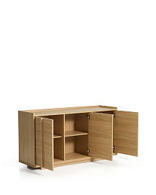 Комод Onix с отделкой из дубового шпона натурального оттенка, 150 x 80 см