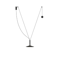 Люстра Milana Contrapeso 32 с противовесом черная