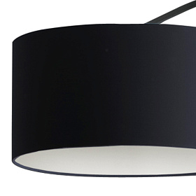 Торшер Papua черный 1xE27 60W