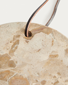 Сервировочная доска Orlina из бежевого мрамора 25 x 18 см