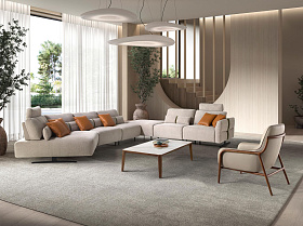 Кресло 5177 из кожи цвета норки