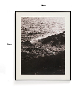 Картина Zavira с фотографией волн 50 х 70 см