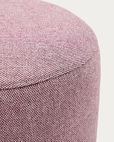 Пуф Kaeli фиолетовый со съемным чехлом Ø43 см