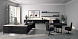 Стол для руководителя Gallery G012 202x222 матовая отделка, розетка справа