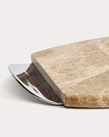 Сервировочная доска Adoma из мрамора и металла