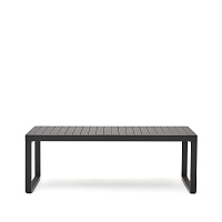 Стол Galdana уличный раздвижной из алюминия с черной отделкой 220 (340) x 100 см