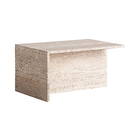Журнальный столик Theuville из травертина 50x40