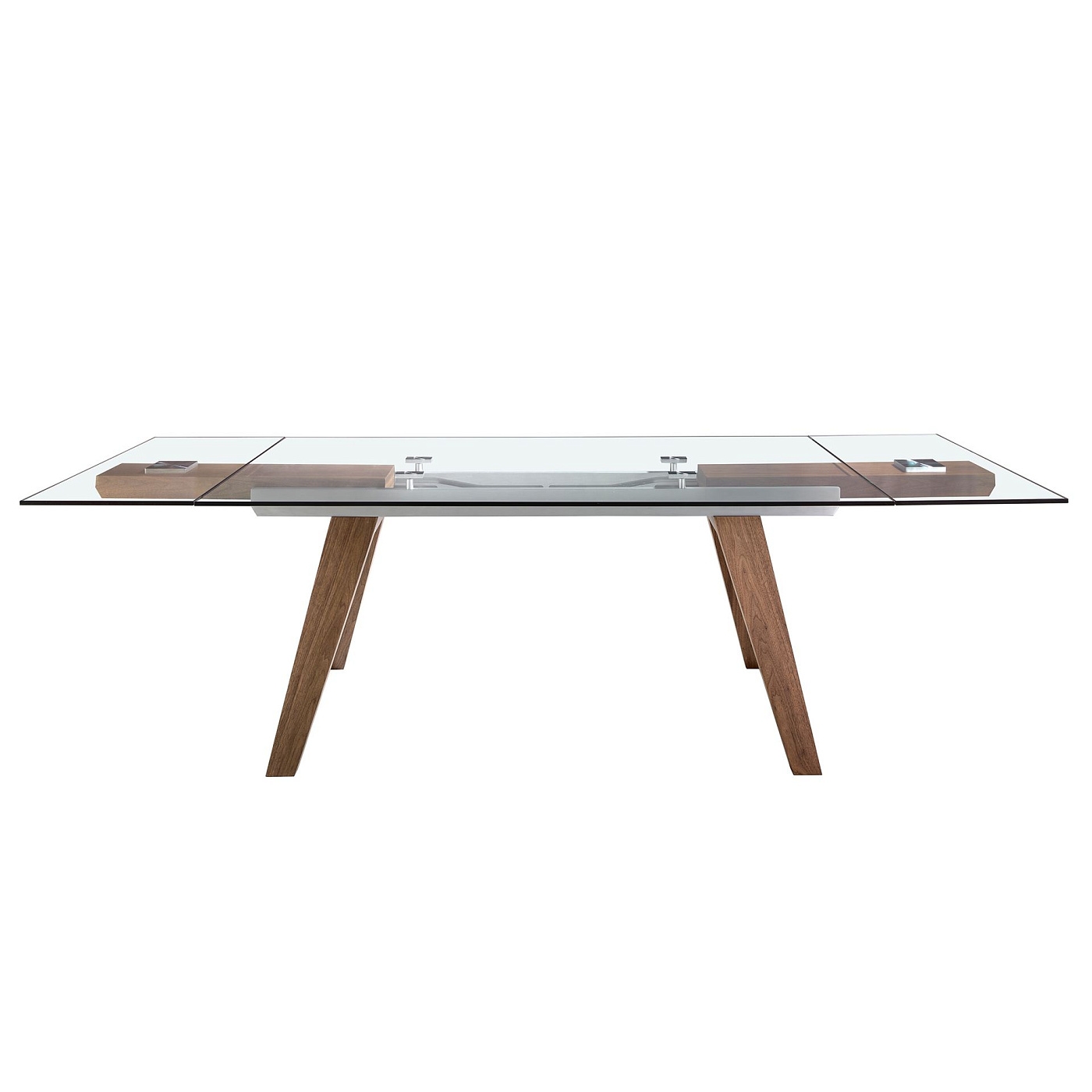 Раздвижной обеденный стол 1131/DT766 из закаленного стекла