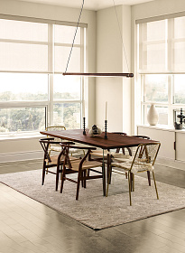 Подвесной светильник Linea H Walnut-Gold